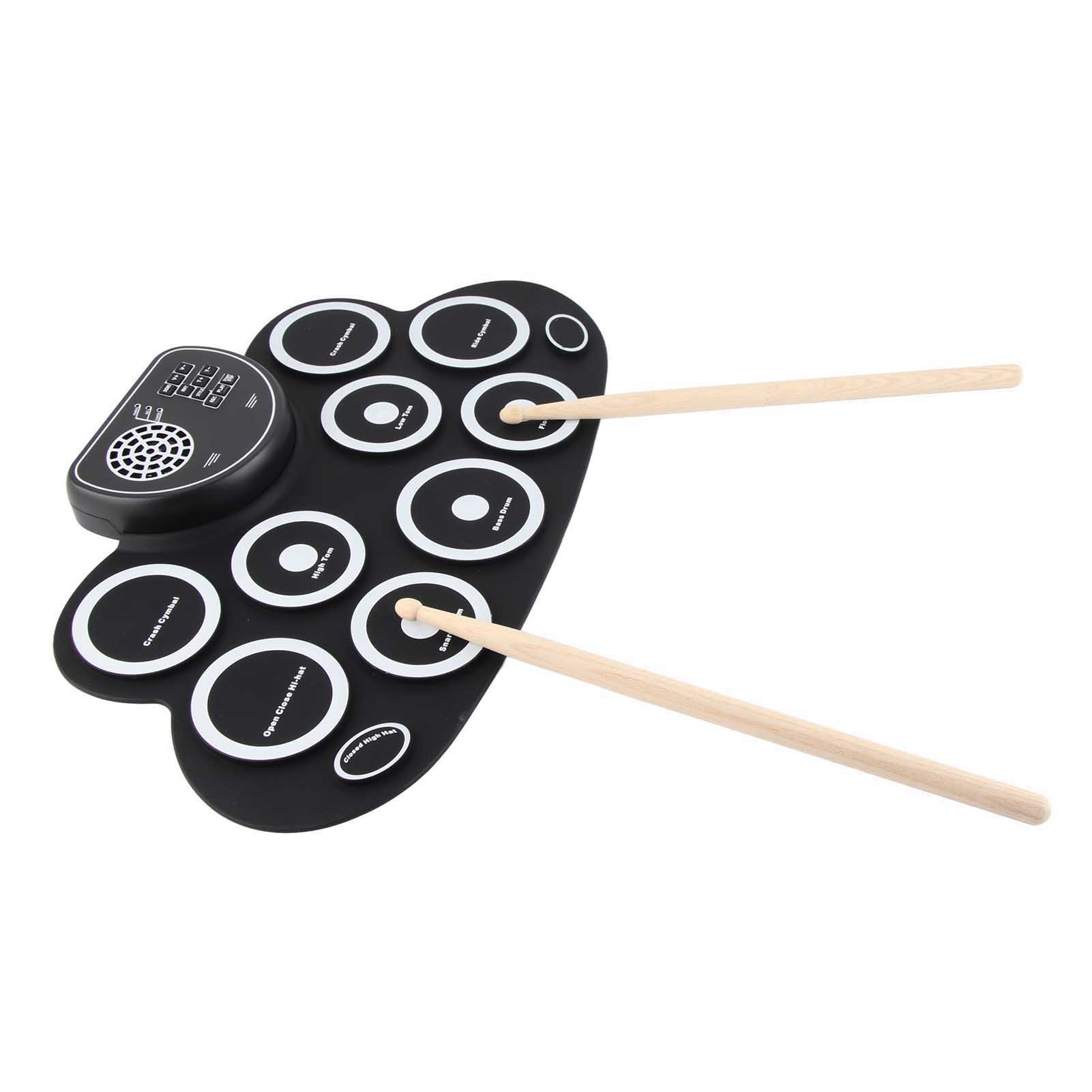 Electronic Drum Set Roll Up - Electronic Drum Set USB Rechargeable Dual