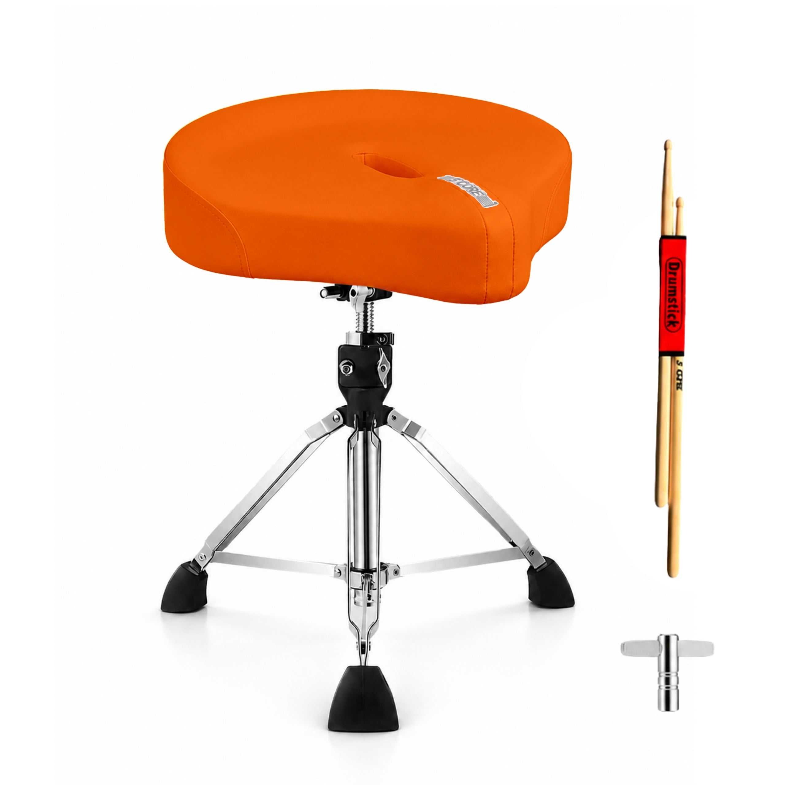 Drum Throne Adjustable - 5 Core Drum Throne Padded 4