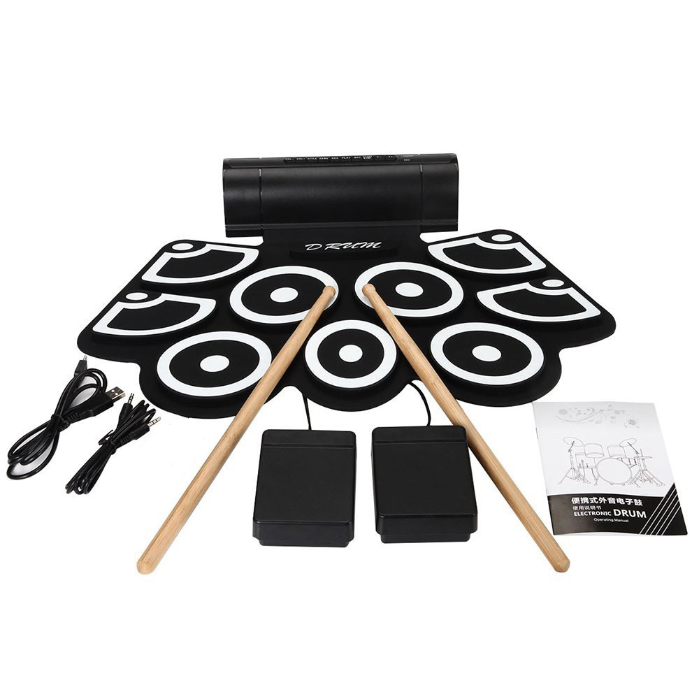Electronic Drum Set Roll Up - Percussion Instrument MD760 Thickened Silicone Roll