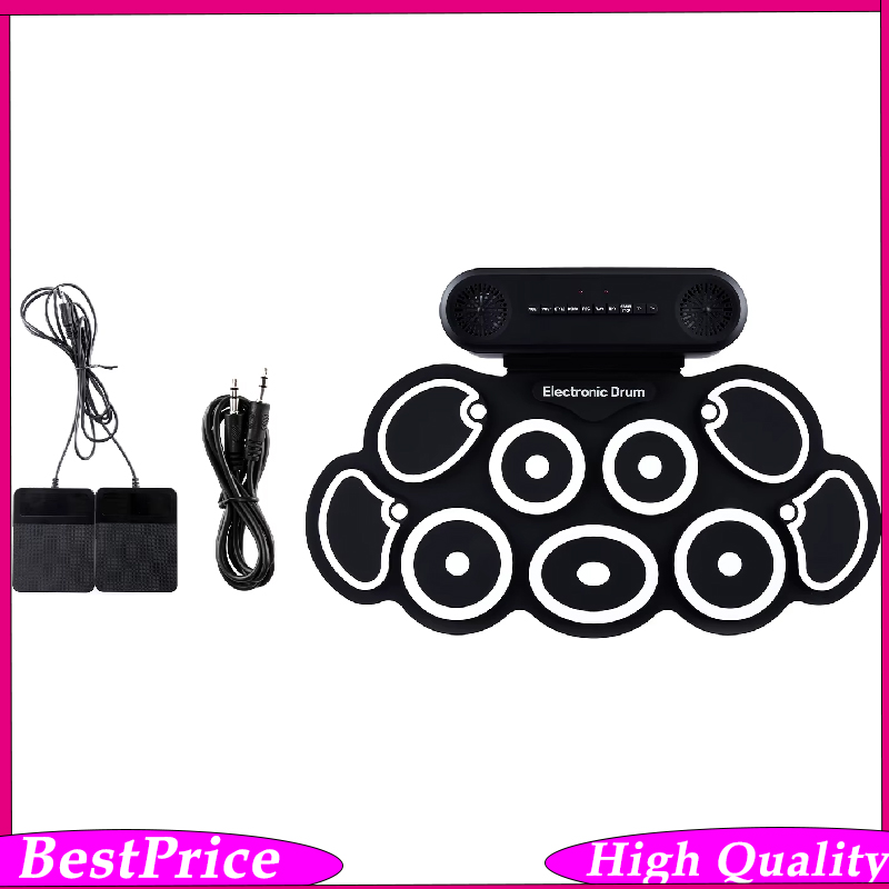 Electronic Drum Set Roll Up - Electronic Drum Set USB Roll-Up Silicon