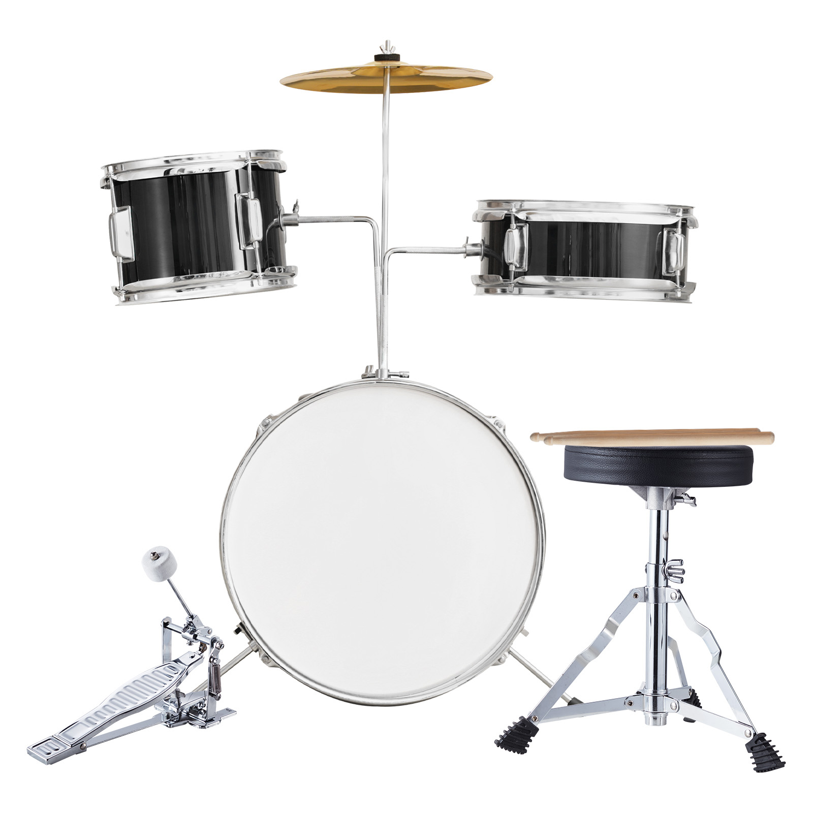 Drum Throne Adjustable - VEVOR Kids Drum Set 3Pcs 14in