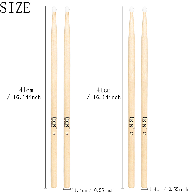IRIN MD148 5A Maple Drum Stick - đánh giá và giá Drumsticks 5A Maple
