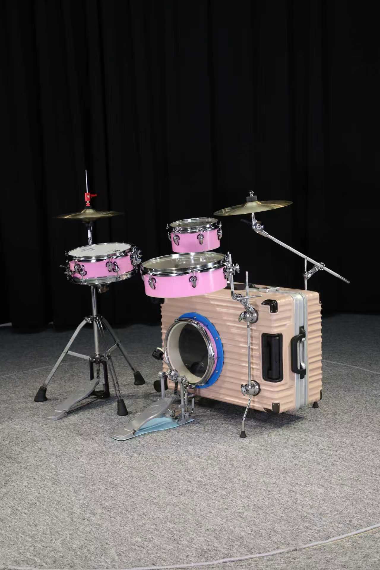Portable Suitcase Drum Set, Fo - đánh giá và giá Electronic Drum Kit For Kids