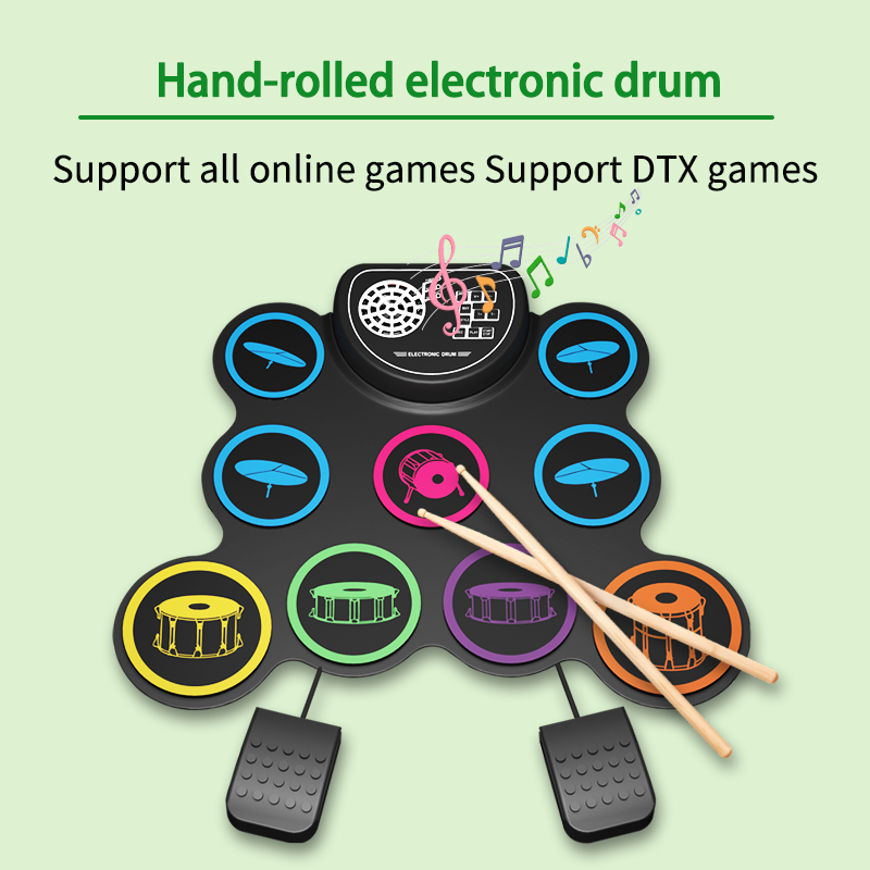 Foldable Hand‑rolled Electroni - đánh giá và giá Electronic Drum Kit For Kids