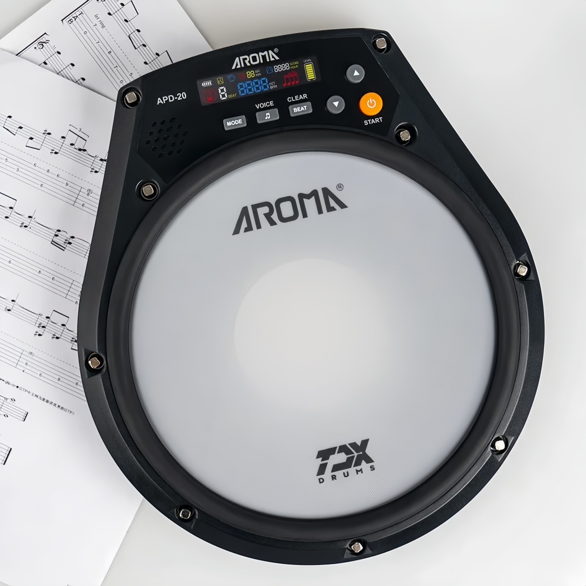 Aroma APD-20 Dumb Drum Pad Adj - đánh giá và giá Drum Practice Pad