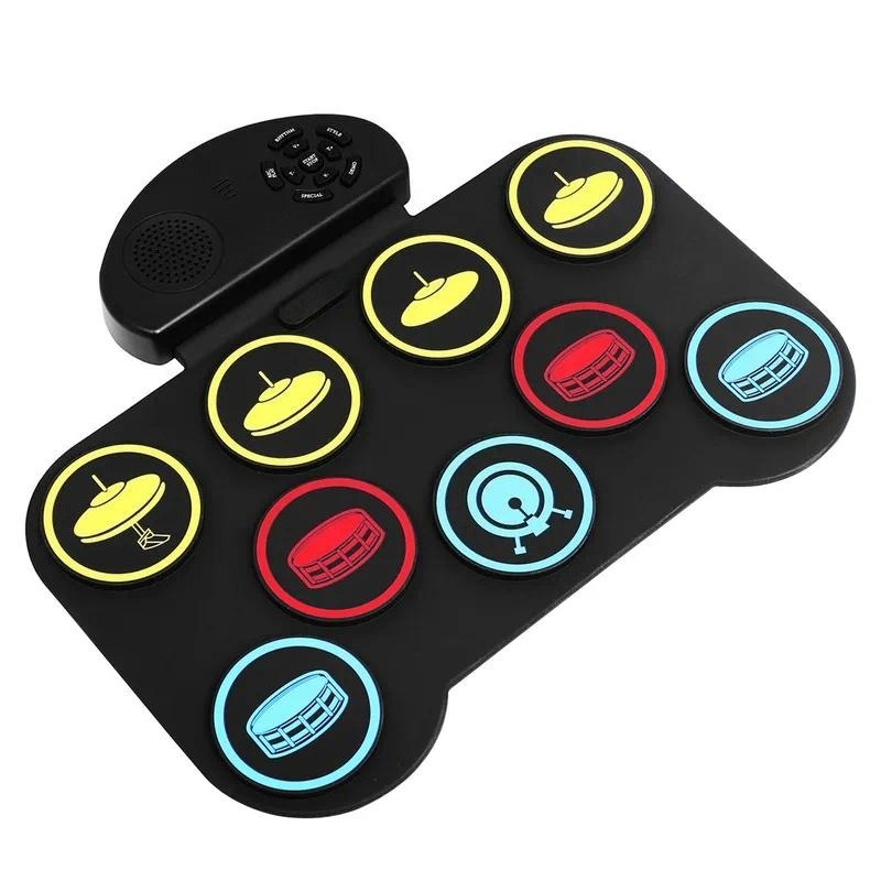 Portable Hand Roll Drum Kit 5  - đánh giá và giá Electronic Drum Kit For Kids