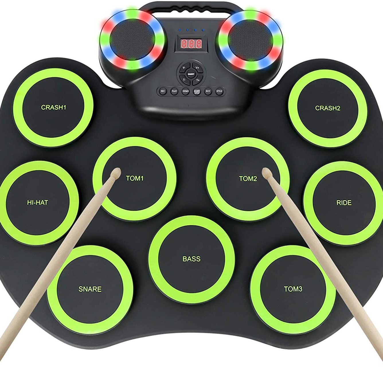 Roll-Up Portable Electronic Dr - đánh giá và giá Electronic Drum Set Roll Up