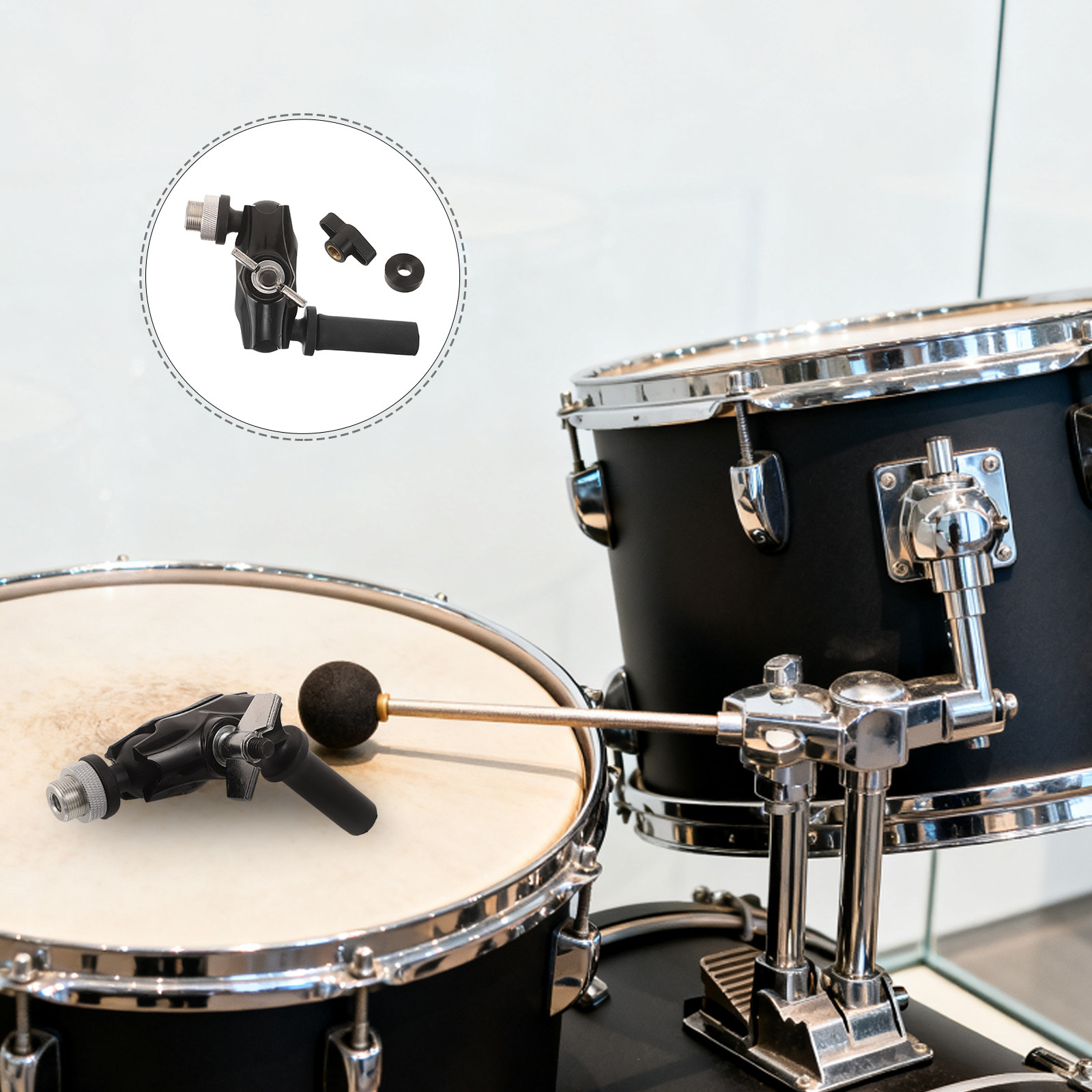 Drum Mic Clip Mini Ball Head M - đánh giá và giá Electronic Drum Rack Stand