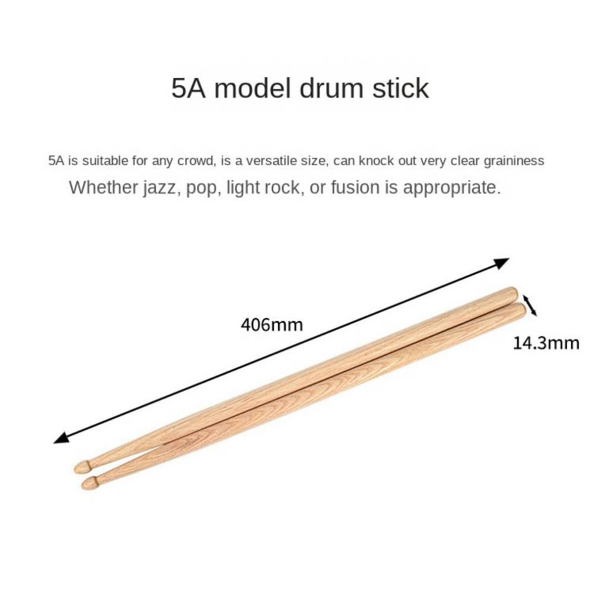 Classic Wooden Drumsticks, Siz - đánh giá và giá Drumsticks 5A Maple