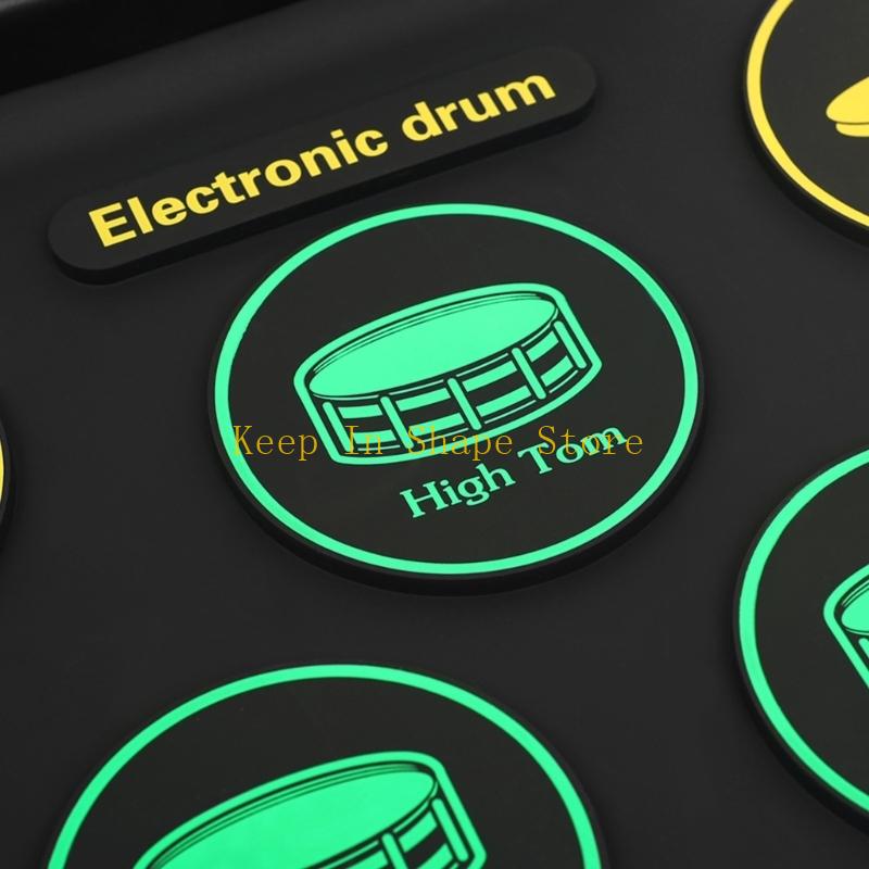 U1JC Bộ trống điện tử dạng cuộ - đánh giá và giá Electronic Drum Set Roll Up