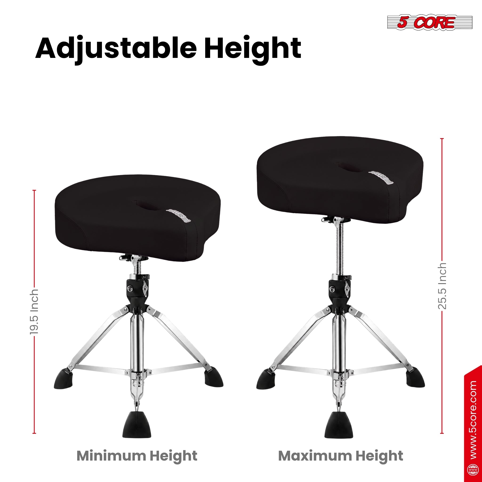 5 Core Drum Throne Padded 4