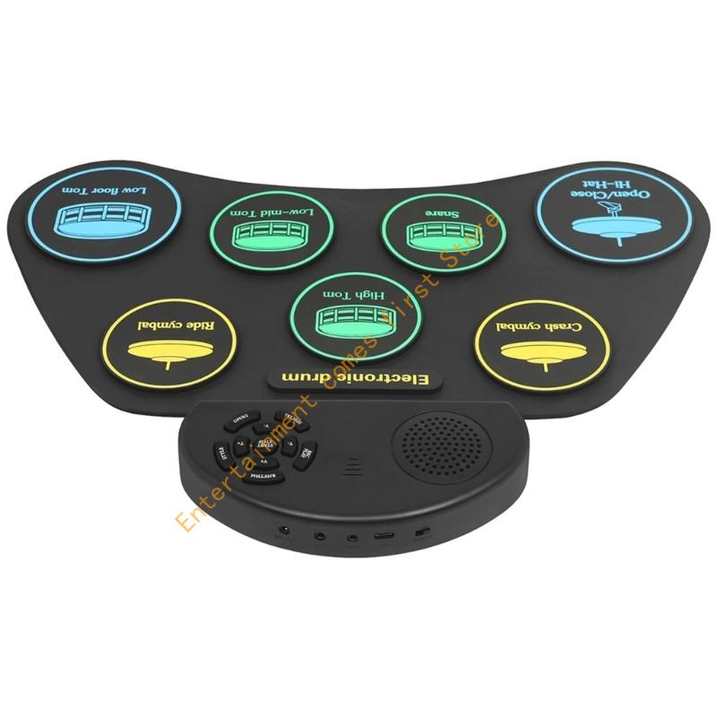 Bộ trống tập cuộn với 10 bài h - đánh giá và giá Electronic Drum Set Roll Up